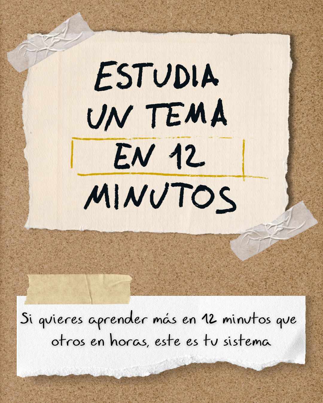 Estudia Un Tema en 12 Minutos
