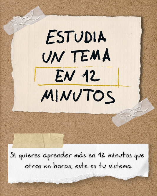 Estudia Un Tema en 12 Minutos