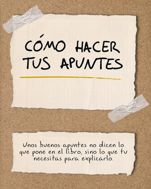 Cómo Hacer Tus Apuntes